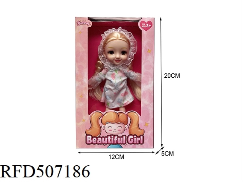 12 JOINTS 6 INCHES BEAUTIFUL 3D EYES SMILEY FACE BIG DOLL (BODY)