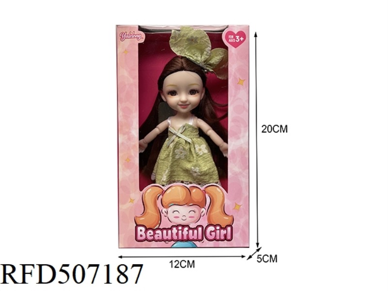 12 JOINTS 6 INCHES BEAUTIFUL 3D EYES SMILEY FACE BIG DOLL (BODY)