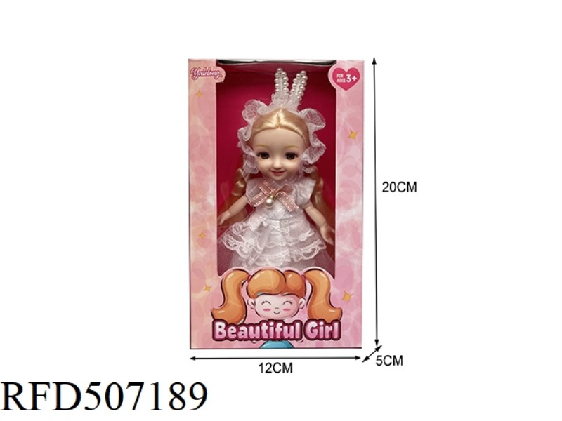 12 JOINTS 6 INCHES BEAUTIFUL 3D EYES SMILEY FACE BIG DOLL (BODY)