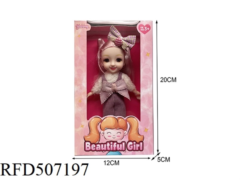12 JOINTS 6 INCHES BEAUTIFUL 3D EYES SMILEY FACE BIG DOLL (BODY)