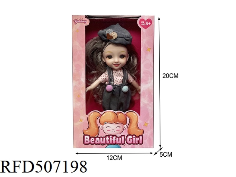 12 JOINTS 6 INCHES BEAUTIFUL 3D EYES SMILEY FACE BIG DOLL (BODY)