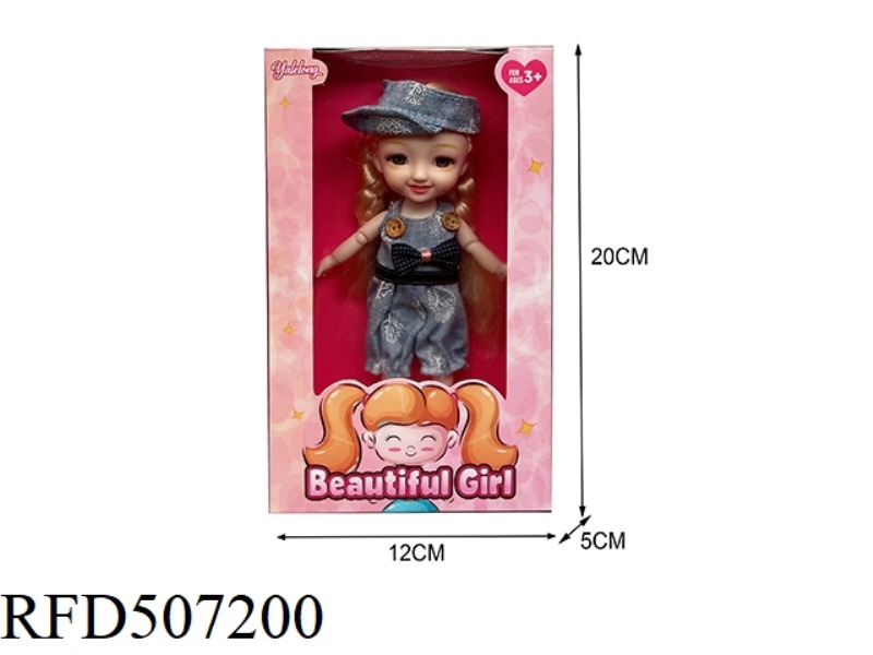 12 JOINTS 6 INCHES BEAUTIFUL 3D EYES SMILEY FACE BIG DOLL (BODY)