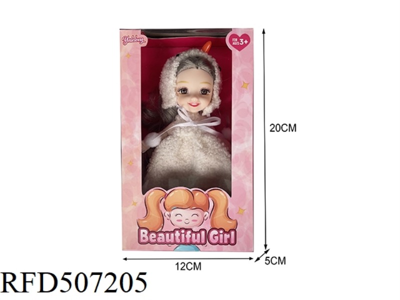 12 JOINTS 6 INCHES BEAUTIFUL 3D EYES SMILEY FACE BIG DOLL (BODY)