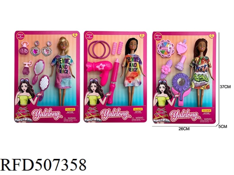 THIS WAS AN 11-INCH FASHION AND BLACK BARBIE WAS MADE INTO A FULL BODY AND A 3-SIZE COMPOSITE DRESS