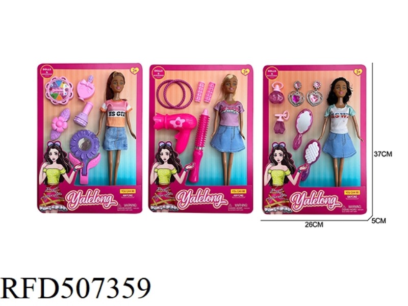THIS WAS AN 11-INCH FASHION AND BLACK BARBIE WAS MADE INTO A FULL BODY AND A 3-SIZE COMPOSITE DRESS