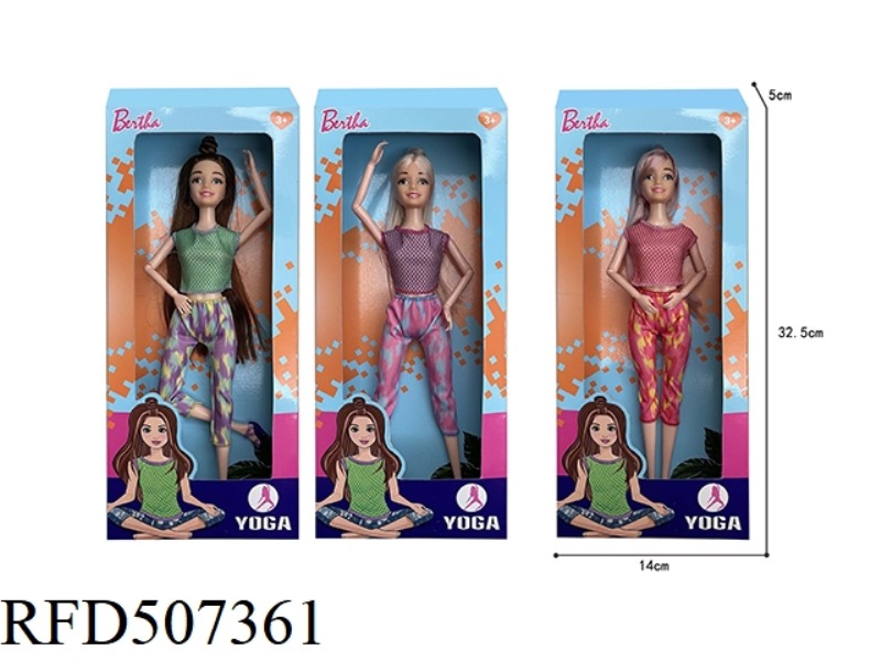 11-INCH JOINT YOGA BARBIE WAS A DOLL/FULL BODY / 3-SIZE COMPOSITE