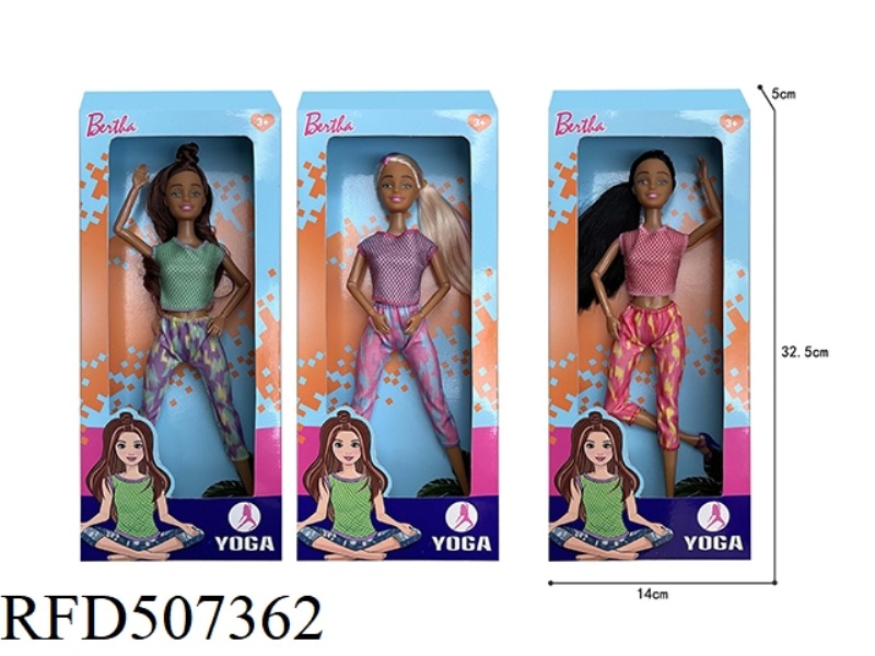 THIS 11-INCH JOINT YOGA WAS A BLACK BARBIE/FULL BODY /3 SIZES COMBINED