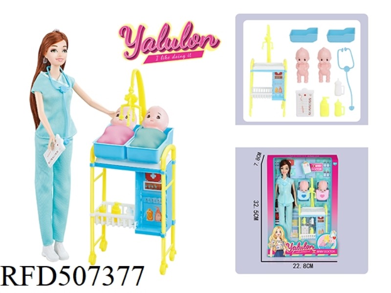 11.5 INCH NURSE DOLL SET