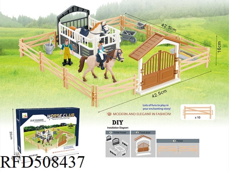 HORSE FARM SCENE