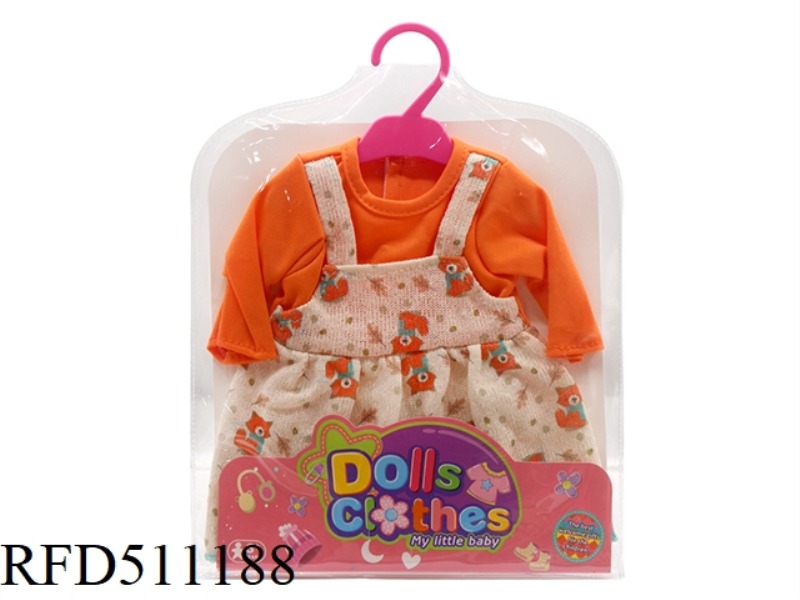 DOLL CLOTHES * FOX FLEECE SLING DRESS