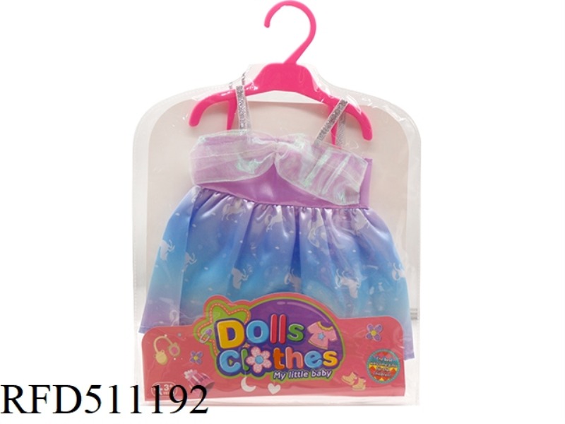 DOLL CLOTHES * ICE FANCY UNICORN SHOULDER DRESS