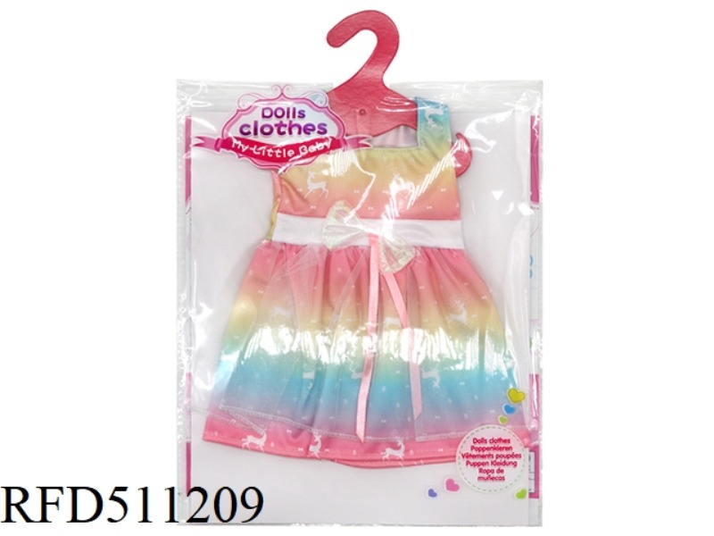 DOLL CLOTHES * TROPICAL PHANTASMAGORIC ELK GAUZE SKIRT