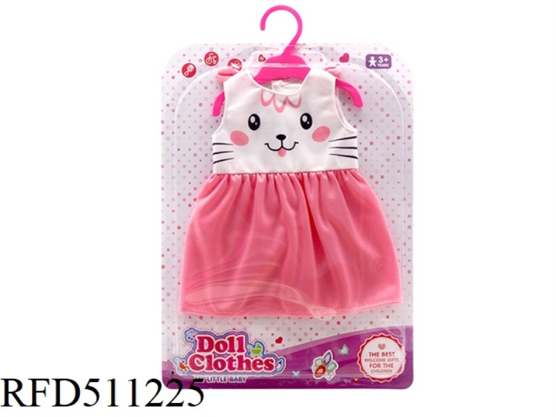 DOLL CLOTHES * BUNNY PINK EAR SKIRT