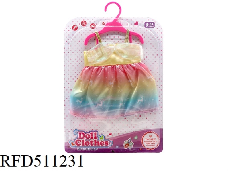 DOLL CLOTHES * TROPICAL PHANTASMAGORIC ELK SLING DRESS