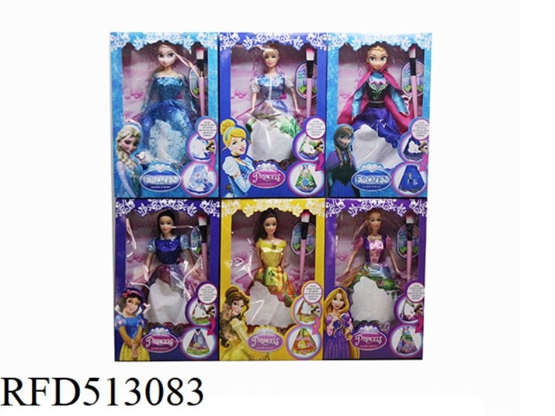 GINA HEMLINE COLOR CHANGING DRESS PRINCESS