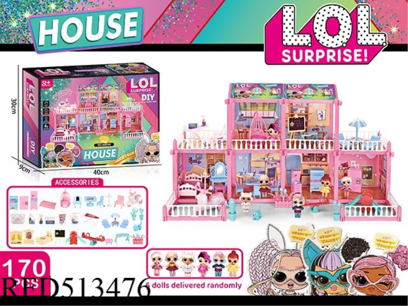 SURPRISE DOLL CASTLE DIY