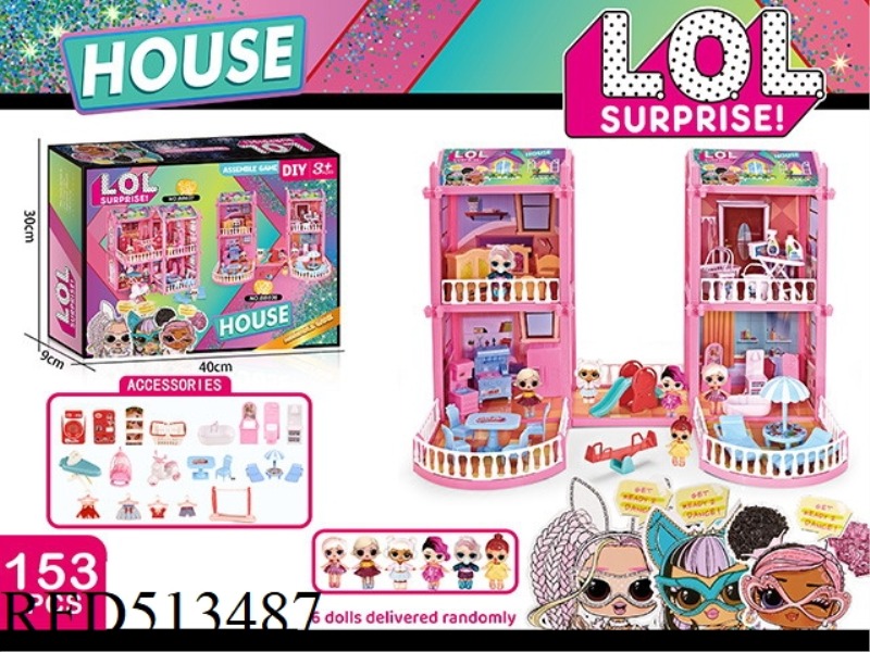 SURPRISE DOLL CASTLE DIY