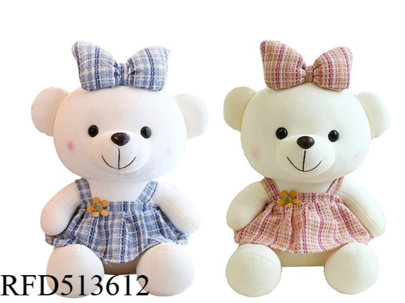 30CM BACK STRAP SKIRT BEAR PLUSH FIGURE