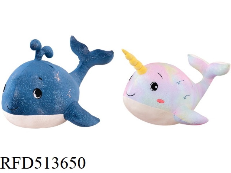 WHALE THROW PILLOW 30CM