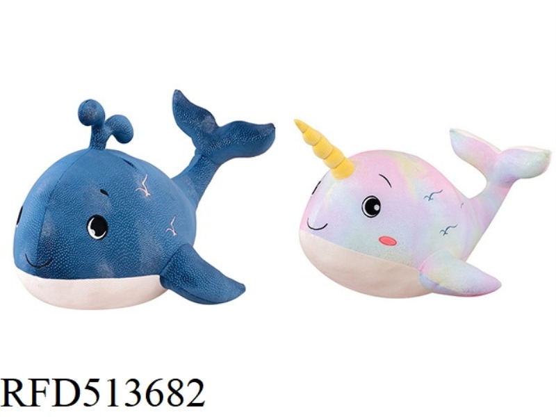 WHALE THROW PILLOW 80CM
