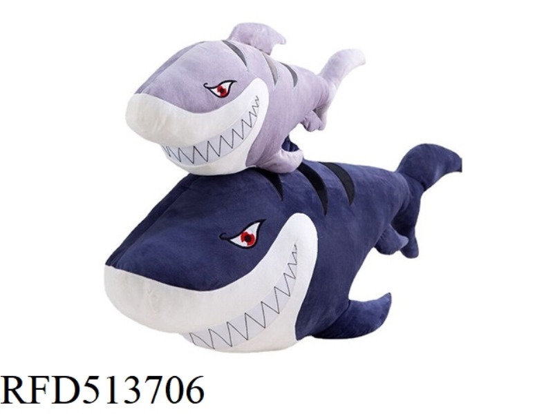 80CM SHARK THROW PILLOW