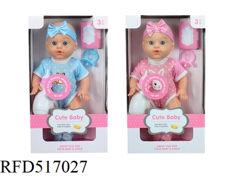 TWO MIXED 13-INCH DOLLS