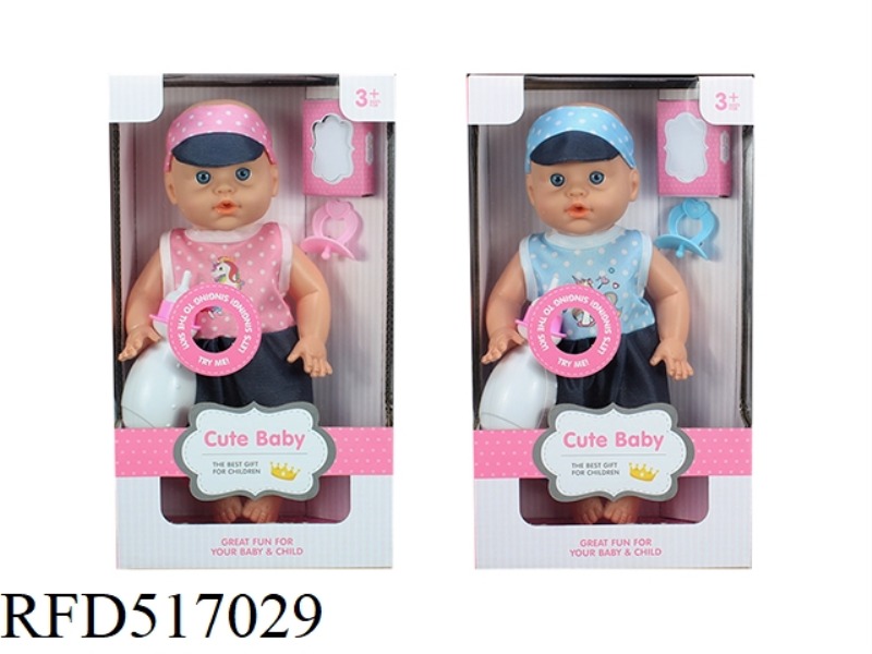 TWO MIXED 13-INCH DOLLS