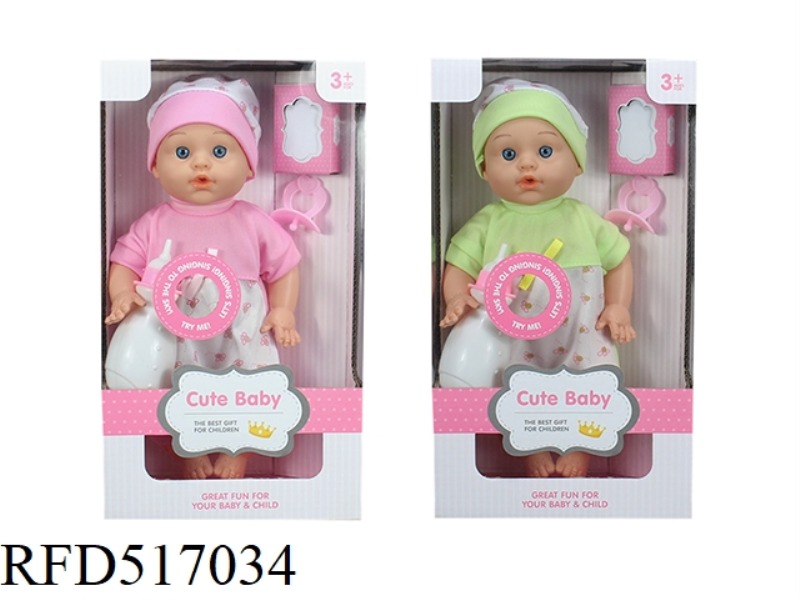 TWO MIXED 13-INCH DOLLS