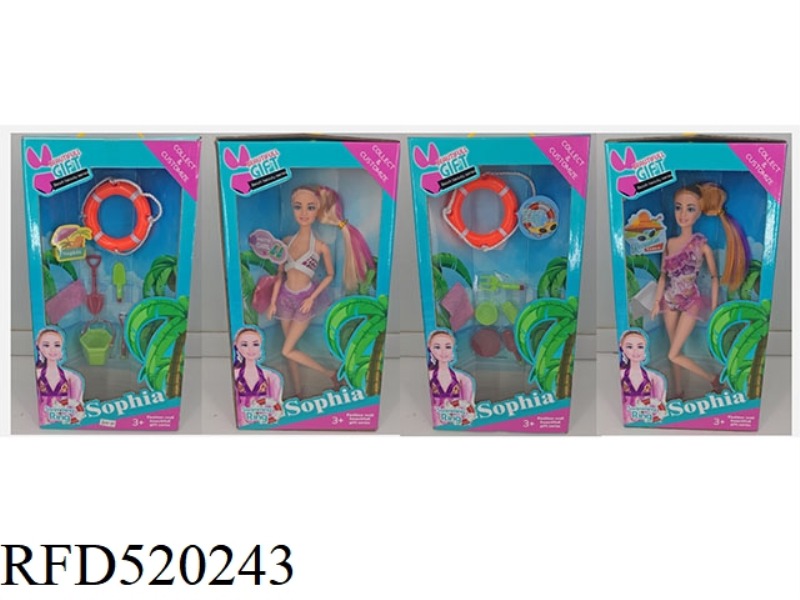 FOUR SIDED BOX 2 SIDED BARBIE