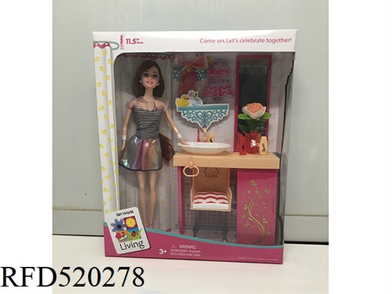 BATHROOM BOX WITH SILK SCARF