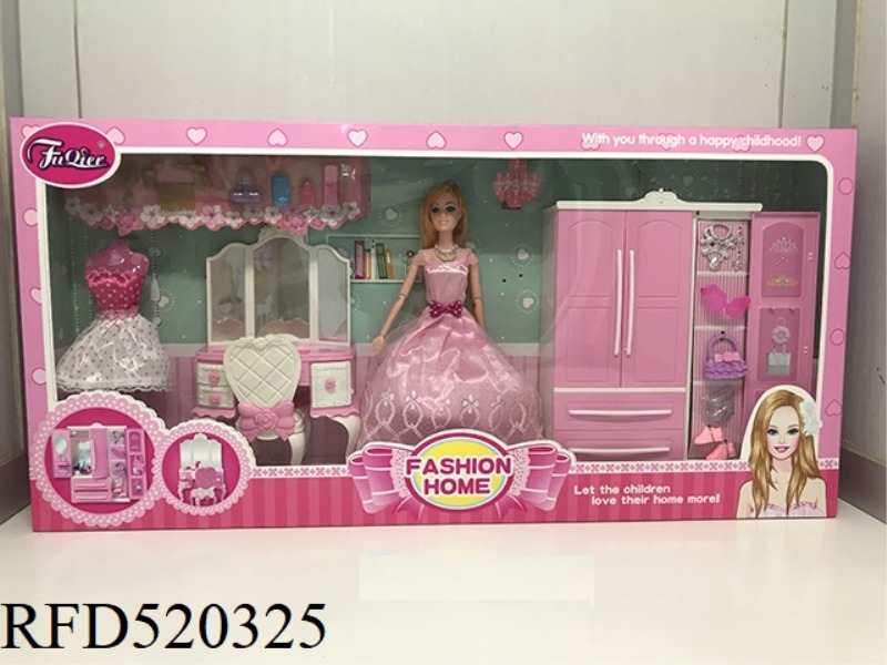 FASHION BARBIE WARDROBE WITH DRESSER