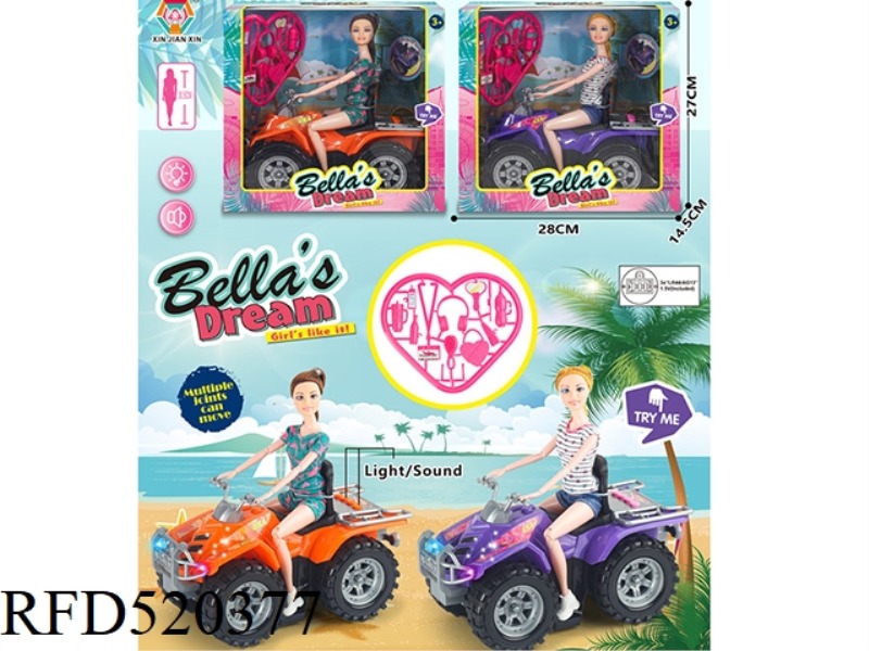 BEACH MOTORCYCLE BARBIE