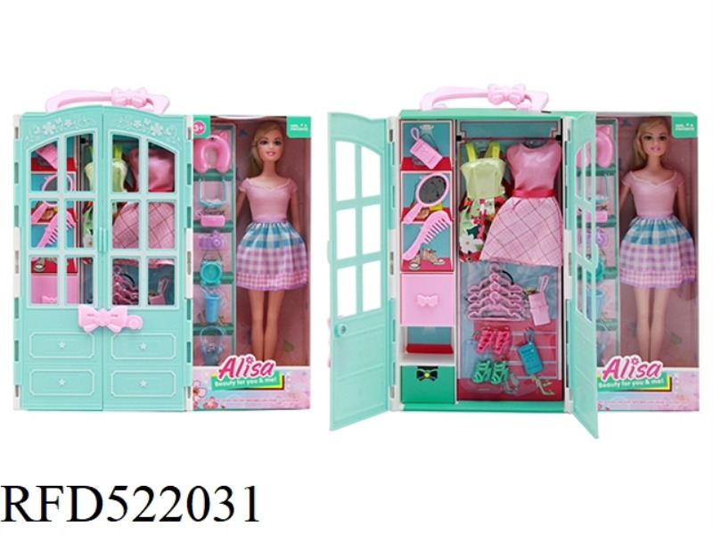 FASHION BARBIE WARDROBE WITH 11.5 