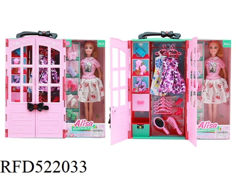 FASHION BARBIE WARDROBE WITH 11.5 