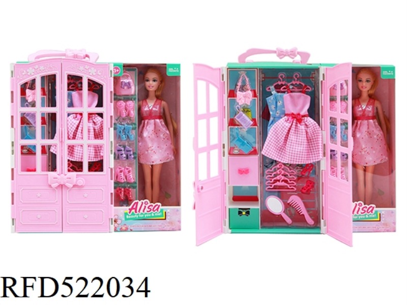 FASHION BARBIE WARDROBE WITH 11.5 