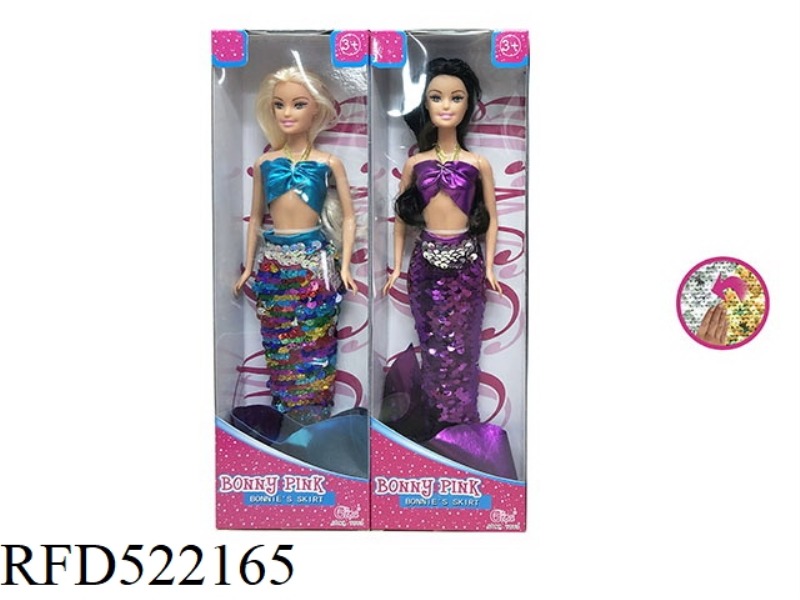 GINA MERMAID 2-COLOR BEADS CAN BE FLIPPED