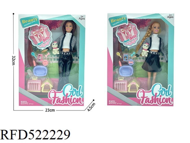 11.5 INCH FASHION DOLL + PET