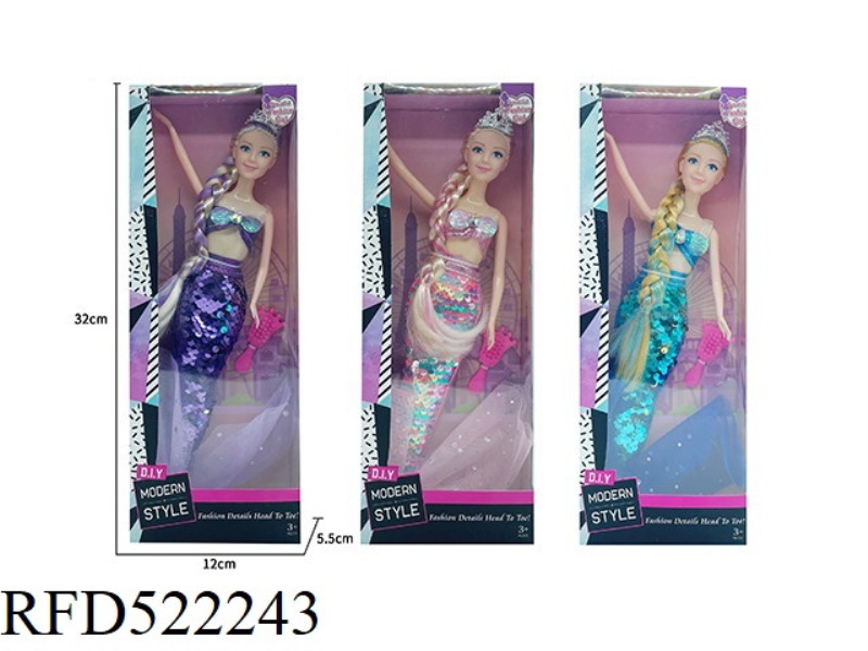 11.5 INCH BEAD SLICES MERMAID