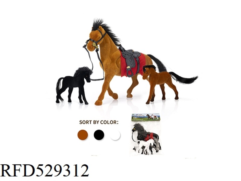 VELVET HORSE +2 YOUNG HORSES