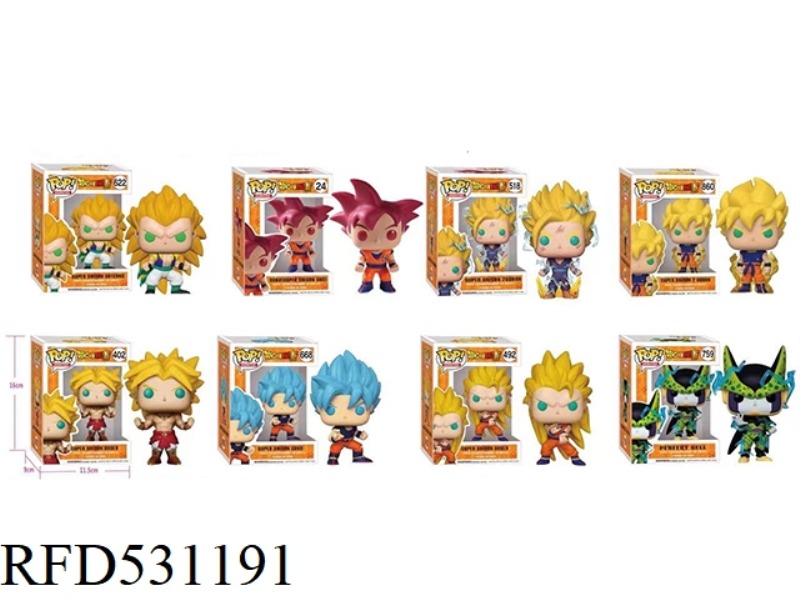 SEVEN DRAGON BALL POP BY HAND