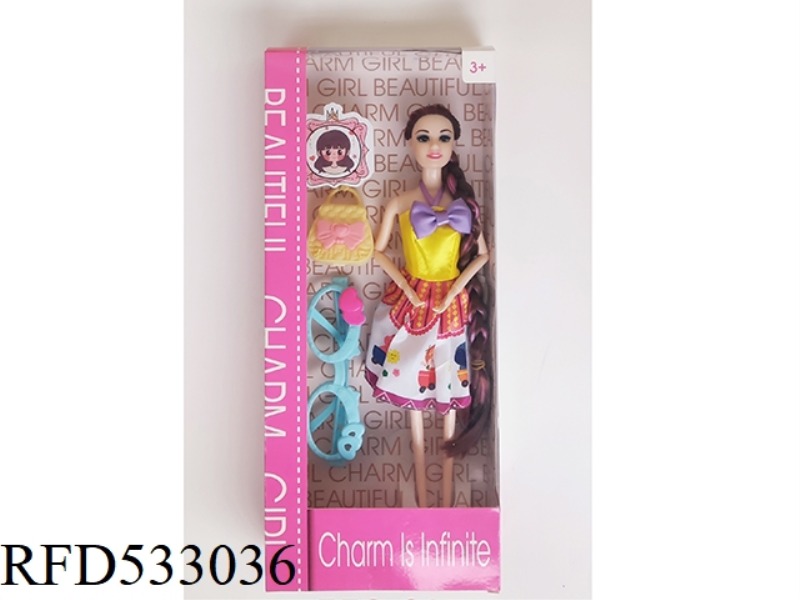 NINE-JOINTED LONG DEBATE PRINCESS WITH GLASSES