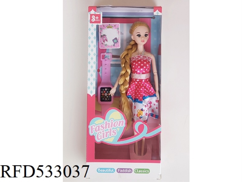 NINE-JOINTED LONG-SIDED PRINCESS WITH A WATCH