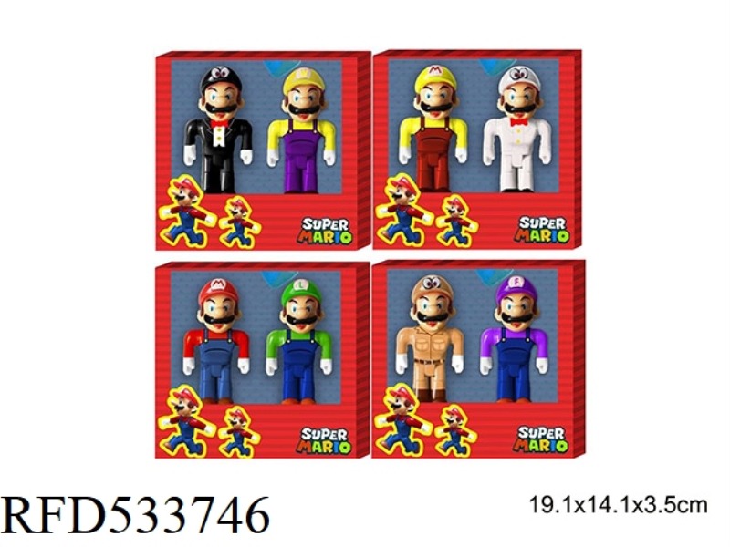 8-9CM VIRTUAL WORLD MARIO ACTION FIGURES 2 ONLY 4 MIXED