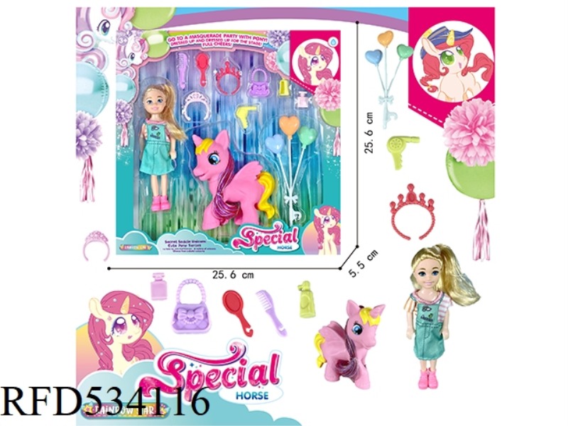 MAGIC PONY BARBIE SET