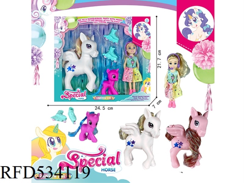 MAGIC PONY BARBIE SET