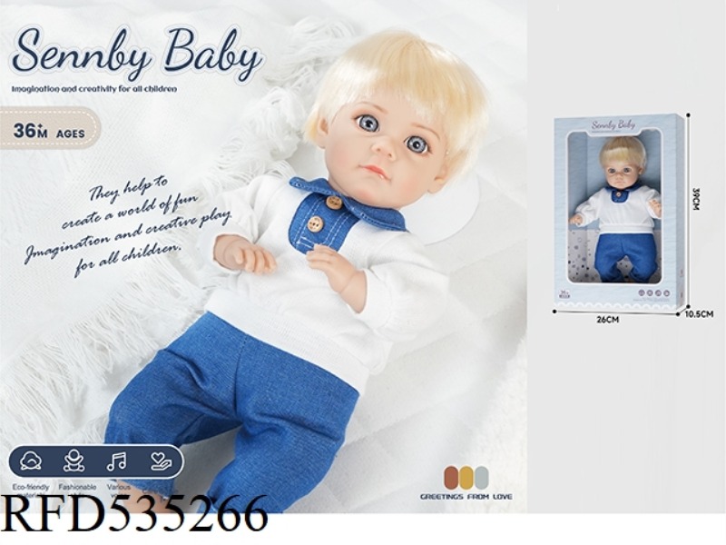 14 INCH COTTON BODY SIMULATION REBIRTH DOLL (SIX-TONE IC)