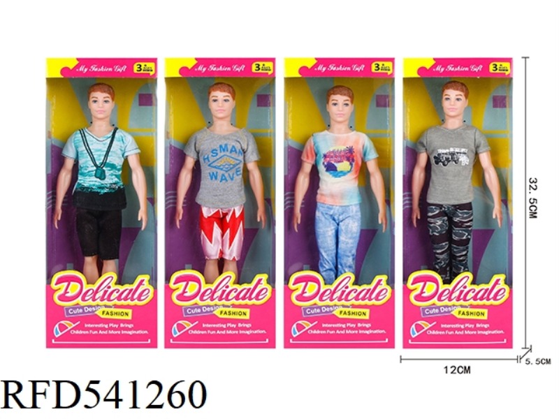 11-INCH FASHION MALE MODEL BARBIE 4 MIXED