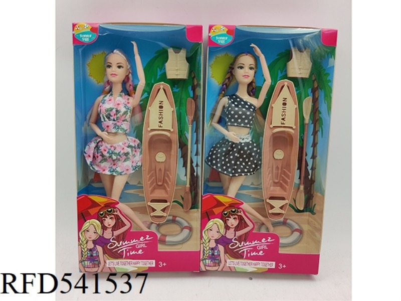 11-INCH 11-JOINT SWIMSUIT BARBIE + KAYAK SET 2 MIXED