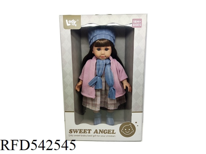 14-INCH COTTON SET FOR GIRLS WITH STRAIGHT FEET
