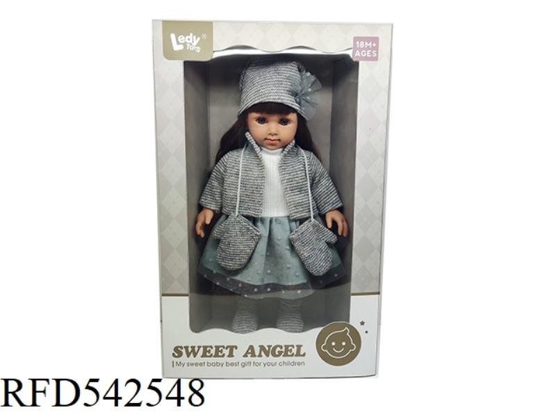14-INCH STRAIGHT FOOT COTTON BODY SET FOR GIRLS + GLOVES